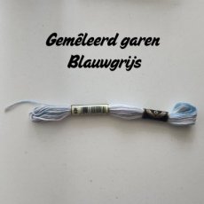 Gemêleerd garen Blauwgrijs